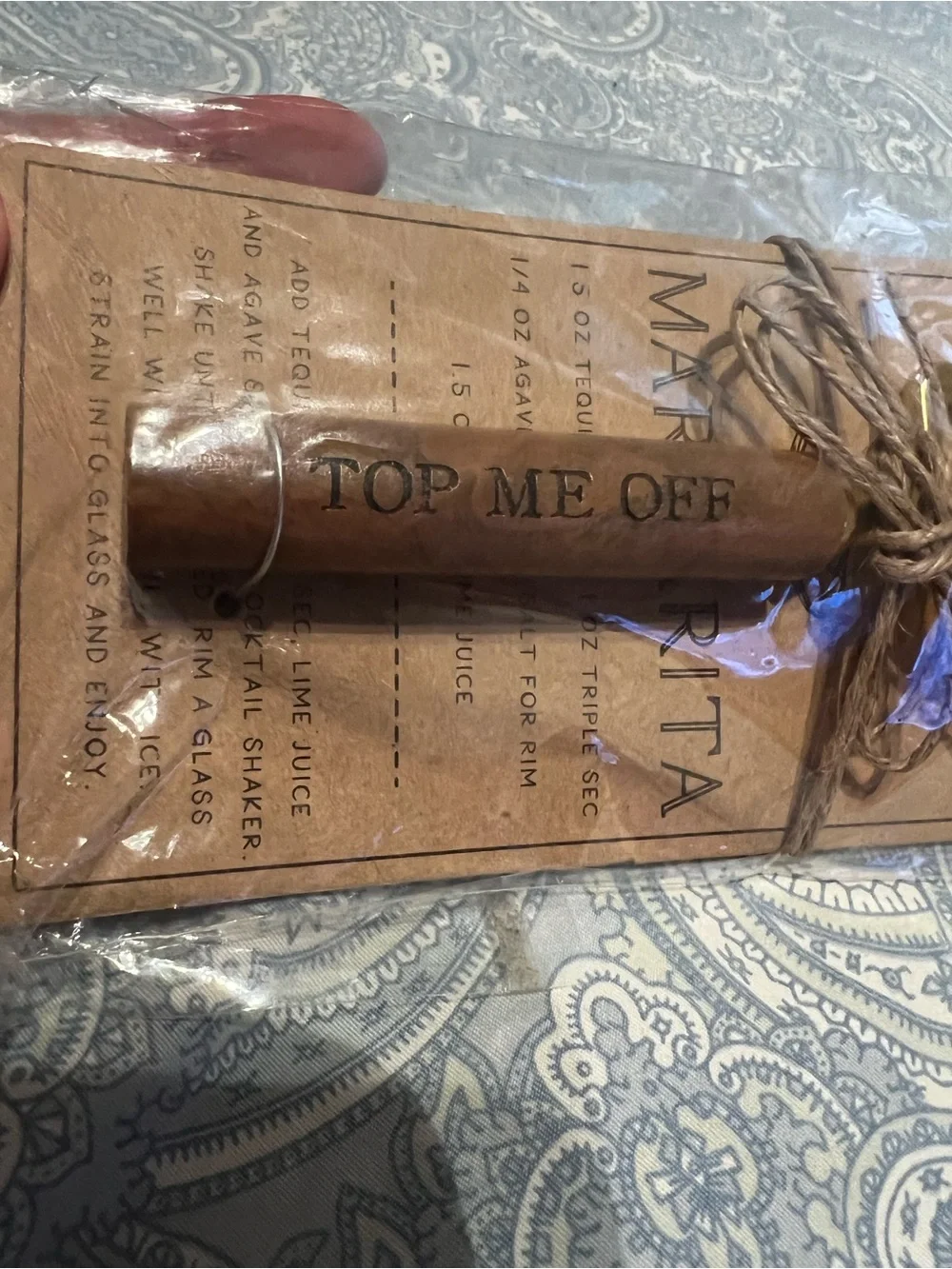 Mud Pie Stone Mountain Margarita Opener Set, new in package
